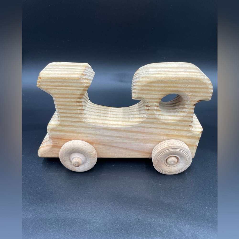 Wooden handcrafted 6” x 4” Train